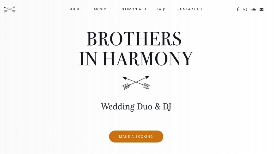 brothers in harmony wedding dj melbourne